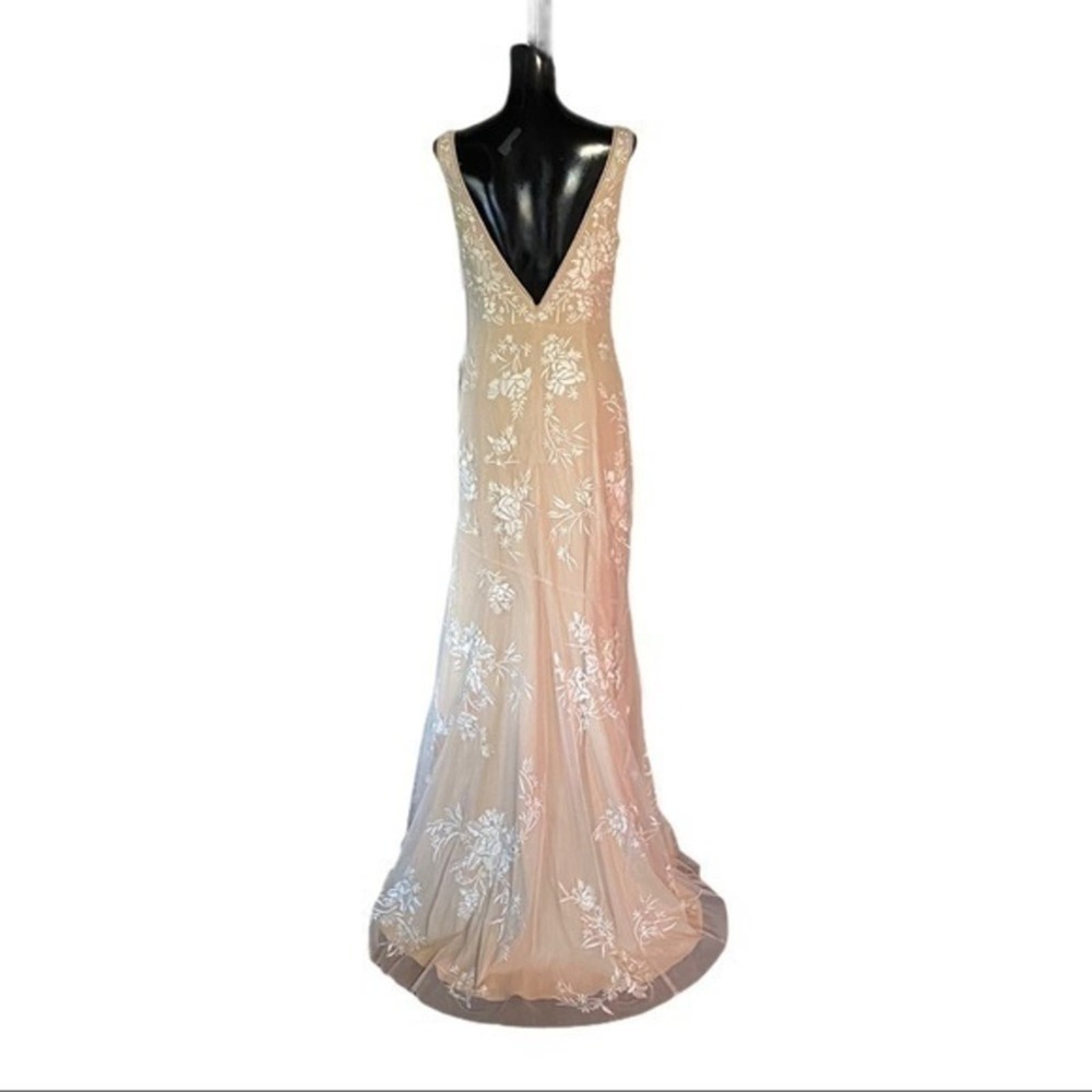 Watters Meyer Wedding Dress Ivory Blush‎ NWT Size 4 - Picture 7 of 10